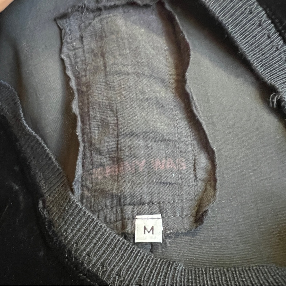Johnny Was Black Silk Velvet Tee – Size M - Picture 7 of 9